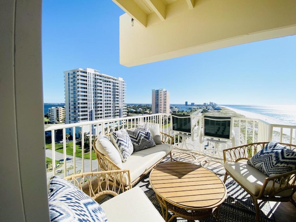 Ocean Front Penthouse Suite Panoramic Views Of Gulf,Pensacola Beach,Pier, & Bay 외부 사진